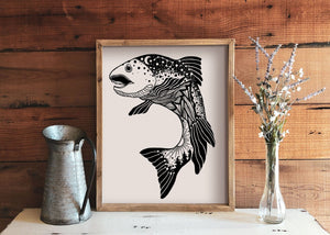 Salmon Print - Mountain Mornings - Prints