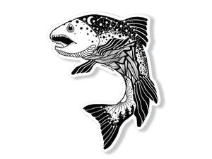 Salmon Sticker - Mountain Mornings - Sticker