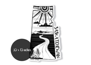 Saskatchewan Sticker - Mountain Mornings - Sticker