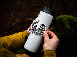 Sea Otter Sticker - Mountain Mornings - Sticker