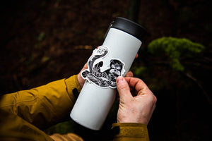 Sea Otter Sticker - Mountain Mornings - Sticker