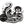 Sea Otter Sticker featuring original illustration in black and white, glossy vinyl finish, made in Canada.