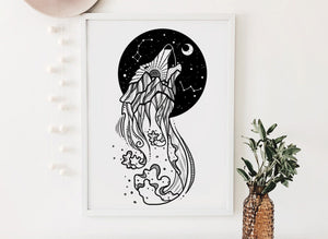 Sea Wolf Print - Mountain Mornings - Prints