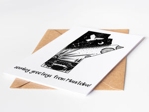 Sending Greetings from Manitoba, Greeting Card - Mountain Mornings - Greeting Card