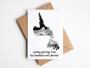Sending Greetings from Newfoundland, Greeting Card - Mountain Mornings - Greeting Card