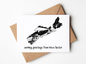 Sending Greetings from Nova Scotia, Greeting Card - Mountain Mornings - Greeting Card