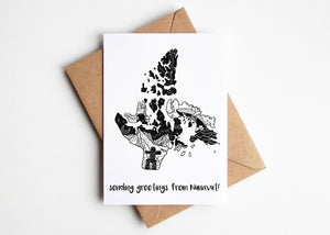 Sending Greetings from Nunavut, Greeting Card - Mountain Mornings - Greeting Card