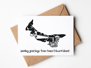 Sending Greetings from Prince Edward Island, Greeting Card - Mountain Mornings - Greeting Card