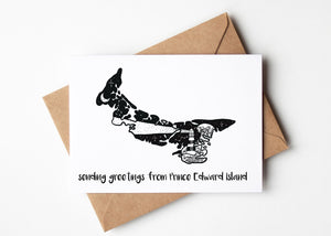 Sending Greetings from Prince Edward Island, Greeting Card - Mountain Mornings - Greeting Card