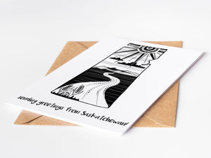Sending Greetings from Saskatchewan, Greeting Card - Mountain Mornings - Greeting Card