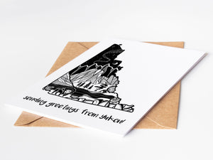 Sending Greetings from Yukon, Greeting Card - Mountain Mornings - Greeting Card