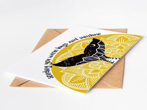 Sending You Warm Hugs and Sunshine, Greeting Card - Mountain Mornings - Greeting Card