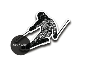 Skier Sticker - Mountain Mornings - Sticker