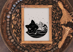 Sleeping Fox Print - Mountain Mornings - Prints