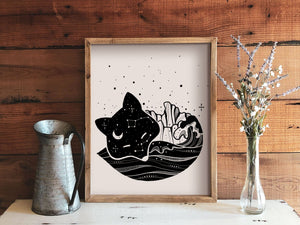 Sleeping Fox Print - Mountain Mornings - Prints