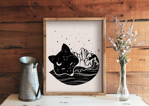 Sleeping Fox Print - Mountain Mornings - Prints