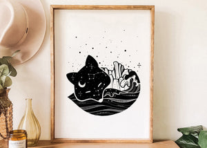 Sleeping Fox Print - Mountain Mornings - Prints
