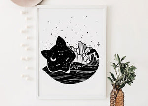 Sleeping Fox Print - Mountain Mornings - Prints