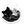 Sleeping Fox Sticker: black and white outdoor sticker featuring an original illustration of a fox and waves.