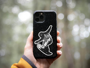 Snowboarder Sticker - Mountain Mornings - Sticker