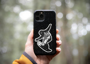 Snowboarder Sticker - Mountain Mornings - Sticker