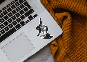 Snowboarder Sticker - Mountain Mornings - Sticker