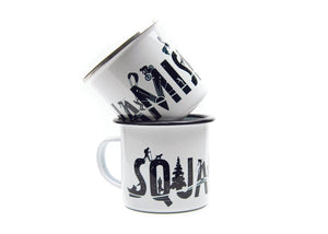 Squamish, Camping Mug - Mountain Mornings - Camping Mug