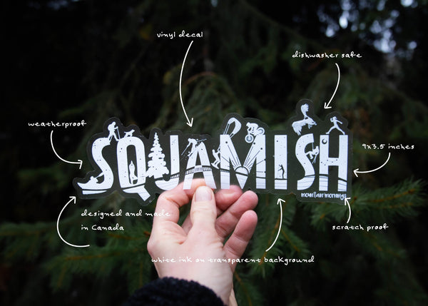 Squamish Car Decal - Mountain Mornings - Decal
