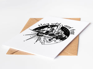 Stay Wild and Free, Greeting Card - Mountain Mornings - Greeting Card