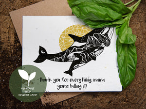 Thank You For Everything, Mama; Plantable Seed Greeting Card - Mountain Mornings - Plantable Greeting Cards