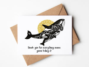 Thank you for Everything, Mama you're Killing it! Greeting Card - Mountain Mornings - Greeting Card