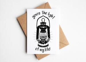 The Light of my Life, Greeting Card - Mountain Mornings - Greeting Card