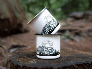 The Stawamus Chief, Camping Mug - Mountain Mornings - Camping Mug