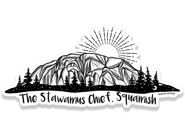 The Stawamus Chief Sticker - Mountain Mornings - Sticker