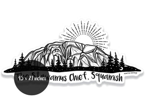 The Stawamus Chief Sticker - Mountain Mornings - Sticker