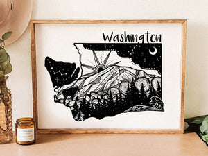 Washington Print - Mountain Mornings - Prints
