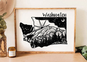 Washington Print - Mountain Mornings - Prints