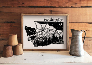 Washington Print - Mountain Mornings - Prints