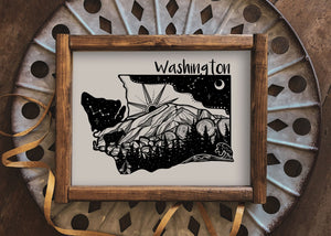 Washington Print - Mountain Mornings - Prints