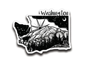 Washington Sticker - Mountain Mornings - Sticker