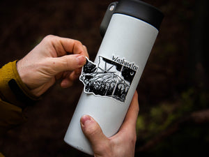 Washington Sticker - Mountain Mornings - Sticker