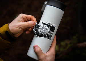 Washington Sticker - Mountain Mornings - Sticker