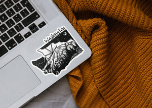Washington Sticker - Mountain Mornings - Sticker