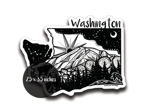 Washington Sticker - Mountain Mornings - Sticker