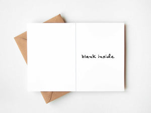 Welcome to the World, Baby Bear; Greeting Card opened to blank inside with Kraft envelope.