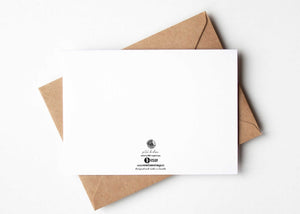 Welcome to the World, Baby Bear; Greeting Card with kraft envelope, 100% recycled paper, made in Canada.