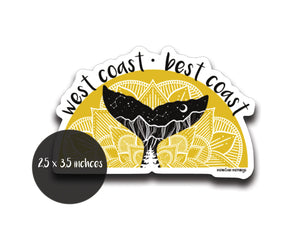 West Coast, Best Coast Sticker - Mountain Mornings - Sticker
