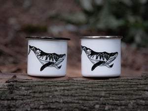 Whale Camping Mug - Mountain Mornings - Camping Mug