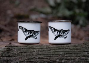Whale Camping Mug - Mountain Mornings - Camping Mug