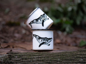 Whale Camping Mug - Mountain Mornings - Camping Mug